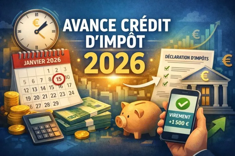 Avance crédit impôt 2026