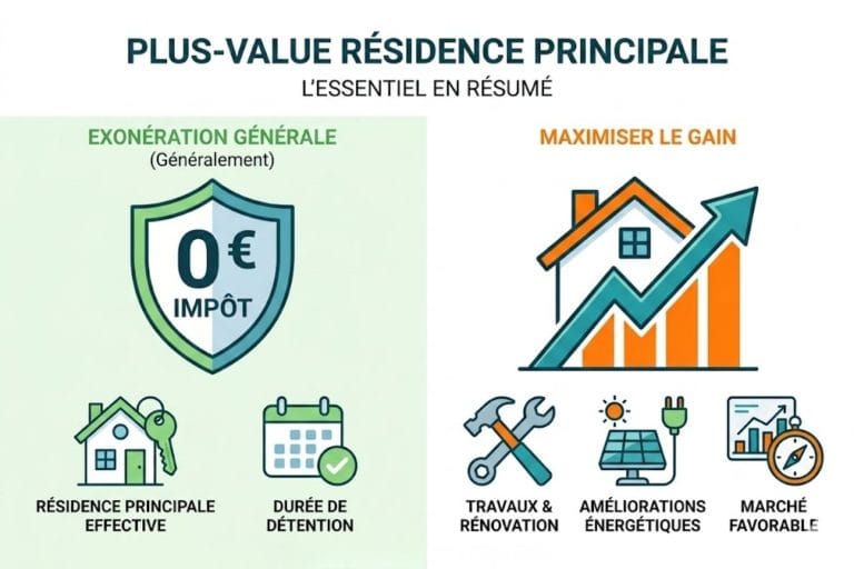 plus value résidence principale