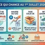 Ce qui change au 1er juillet 2026